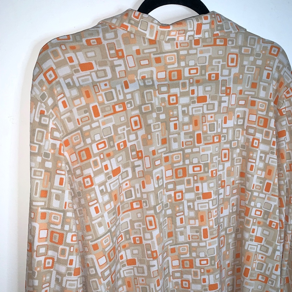 Retro, Mod, Patterned Button Up Shirt - Picture 5 of 8